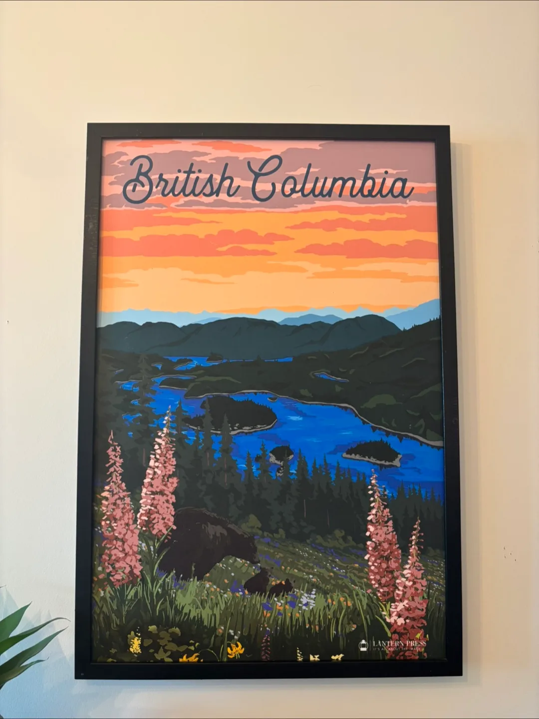 Framed British Columbia Oil Painting  H37.5” W25.5” thumbnail