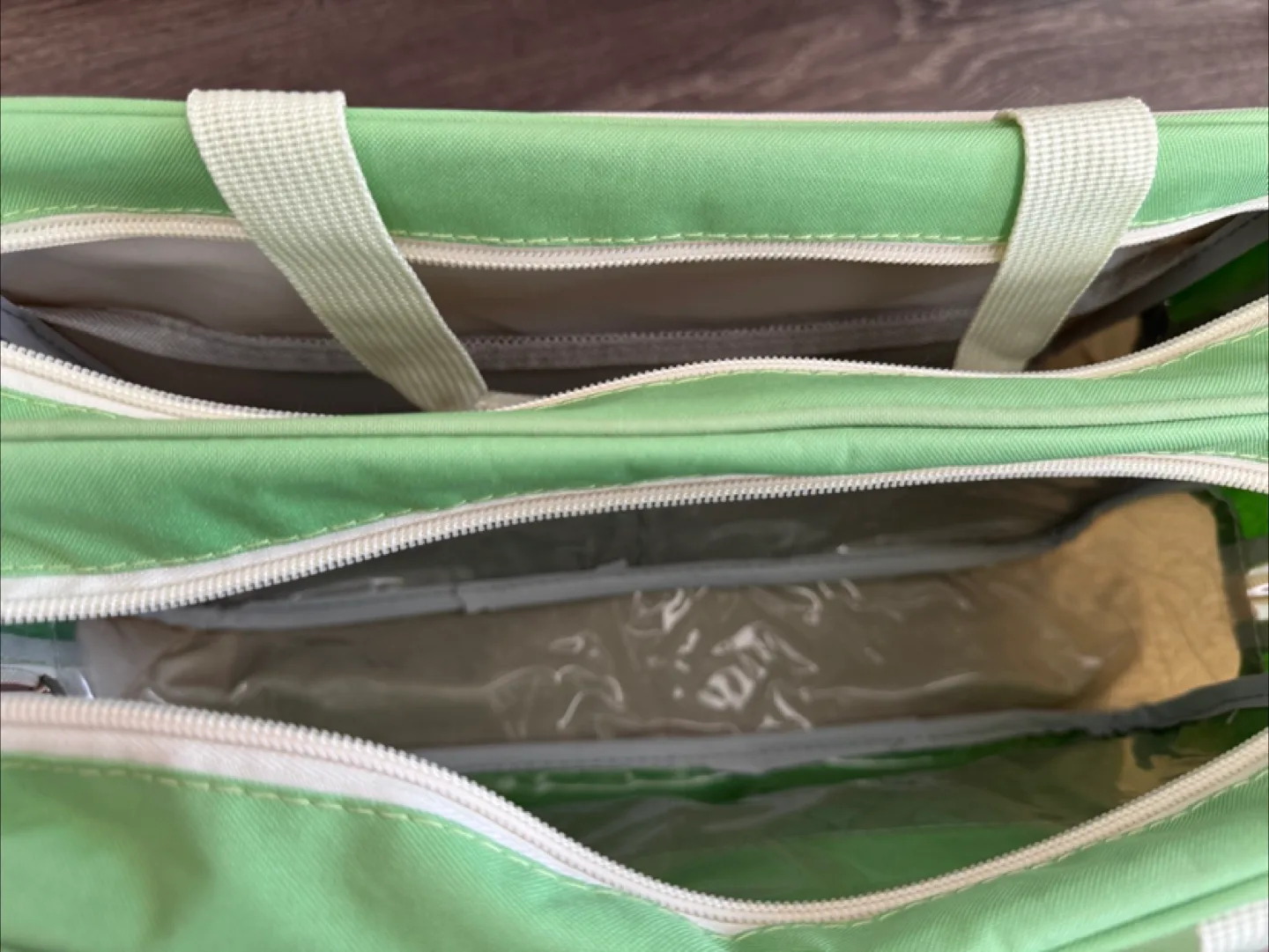 Green & Beige Waterproof Bag image indicator(2)