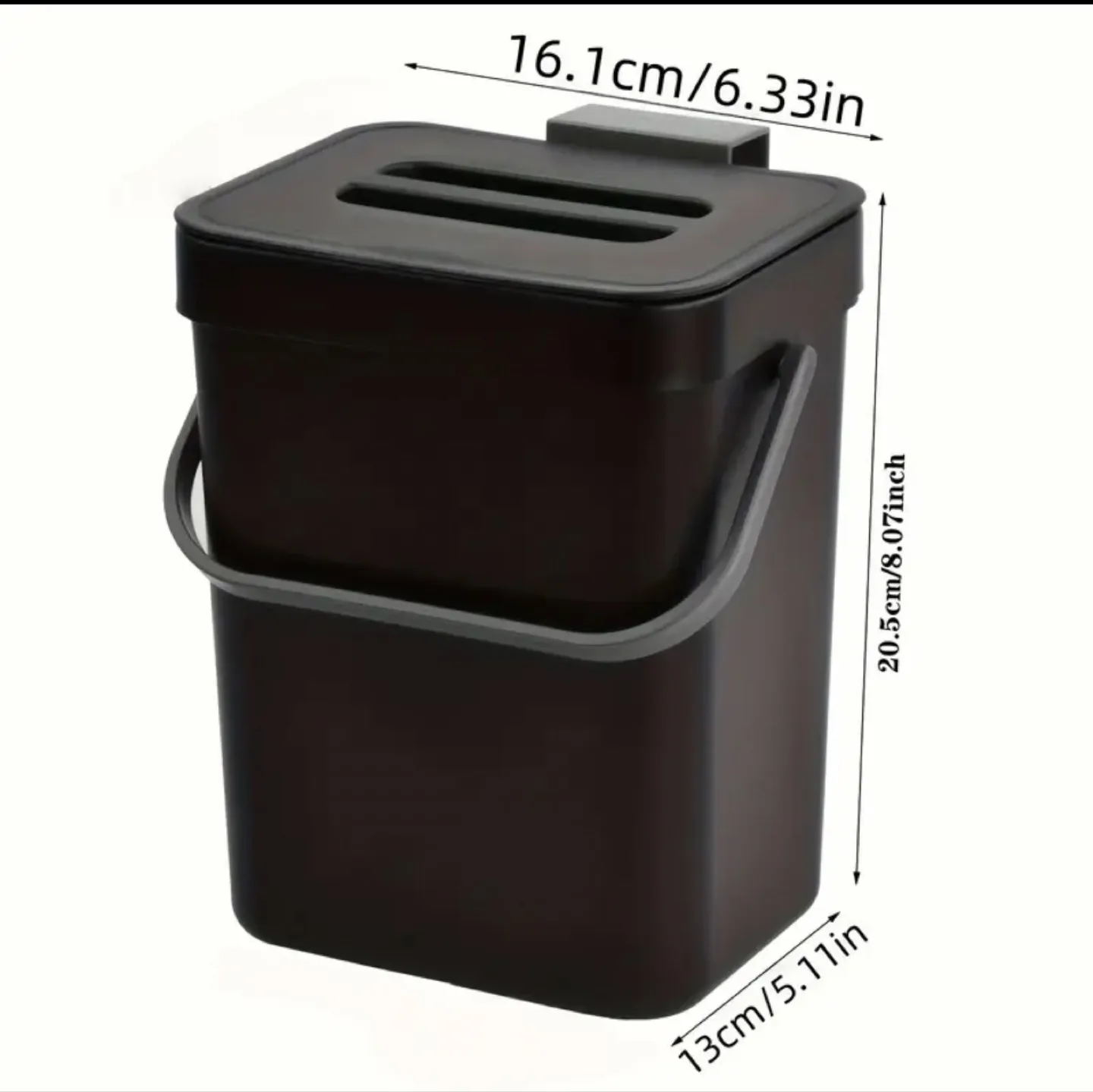 Hanging Kitchen Trash Can - Blue image indicator(6)