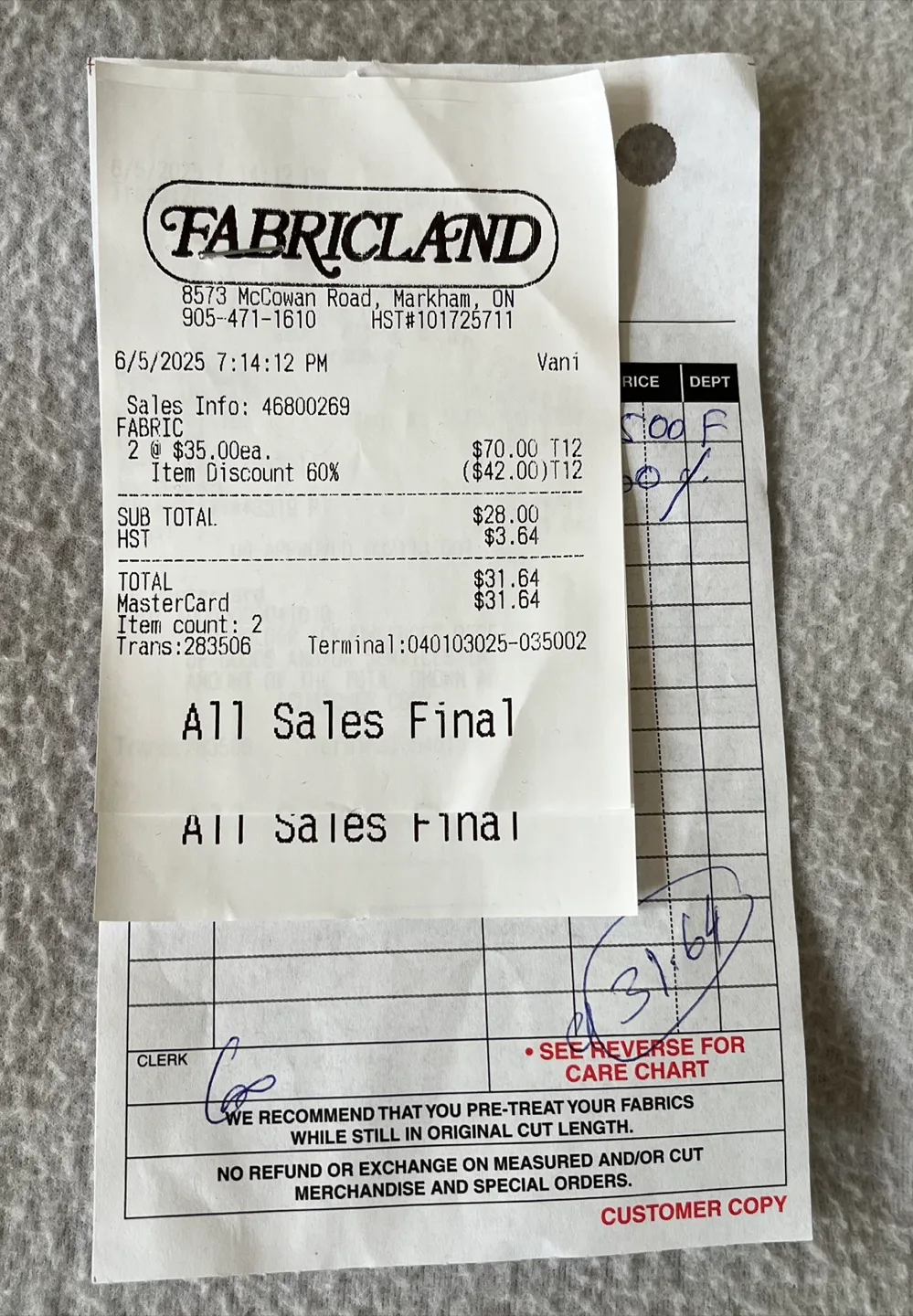 Fabricland Baby Lamb Fabric original condition image indicator(3)