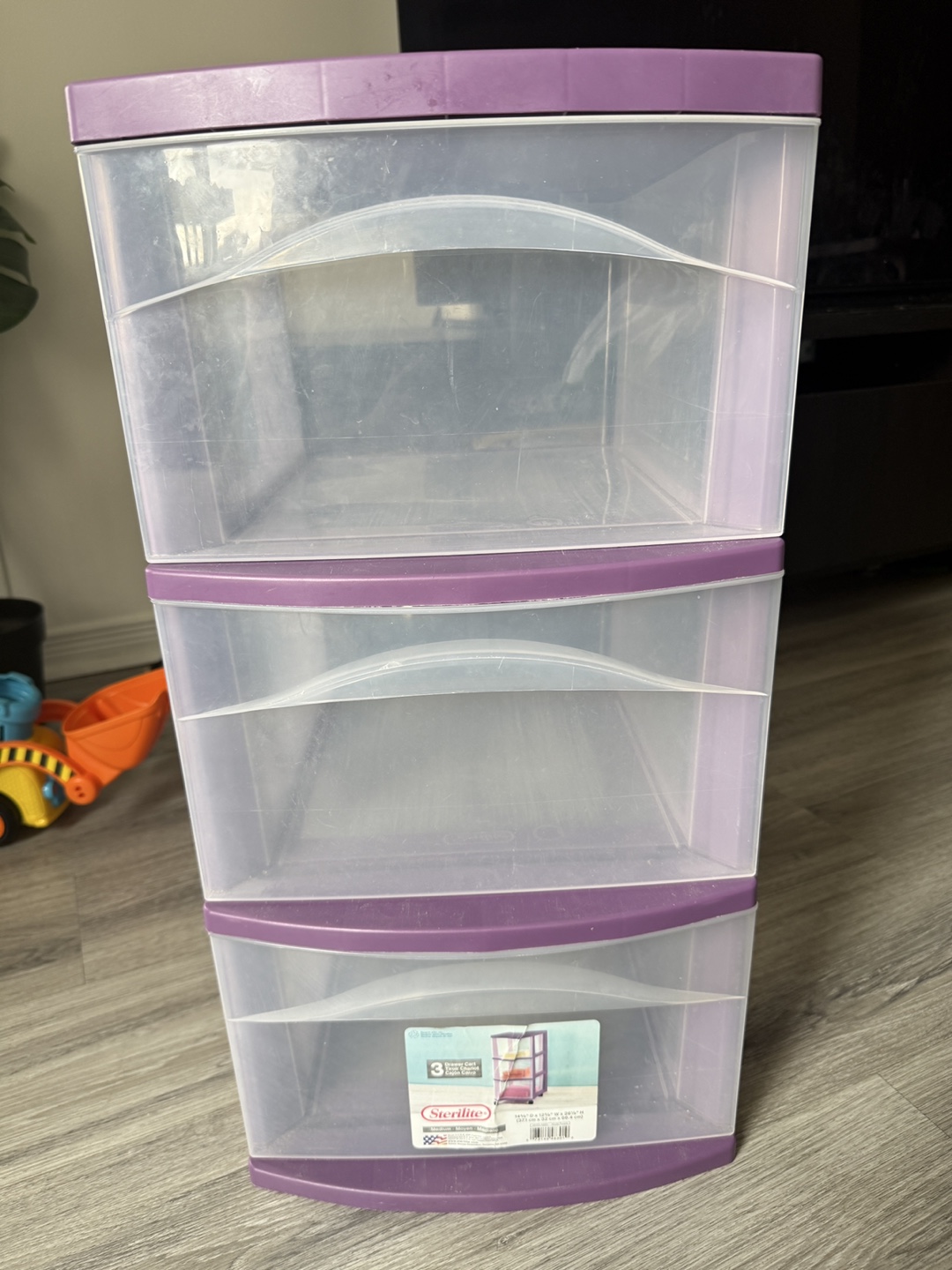 Sterilite 3-Drawer Storage Cart