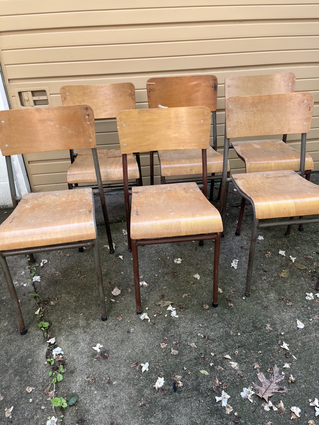 Vintage School Chairs - Set of 6 - photo 3