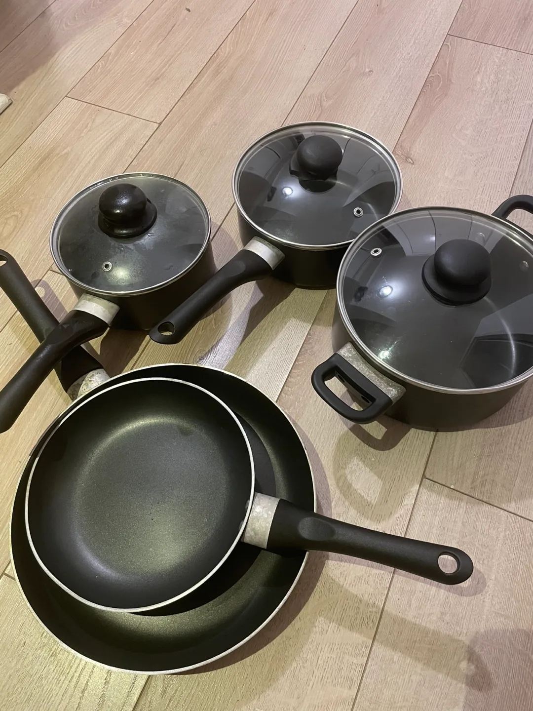 Black Non-Stick Cookware Set thumbnail