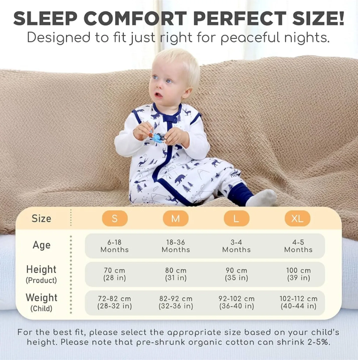 Mama Cheetah Wearable Blanket Size M (18-36 Months) image indicator(4)