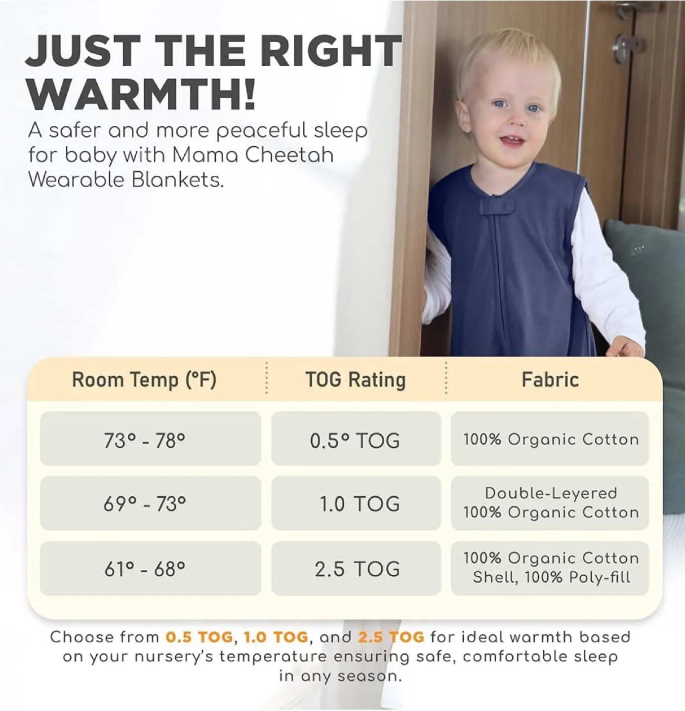 Mama Cheetah Wearable Blanket Size M (18-36 Months) image indicator(3)