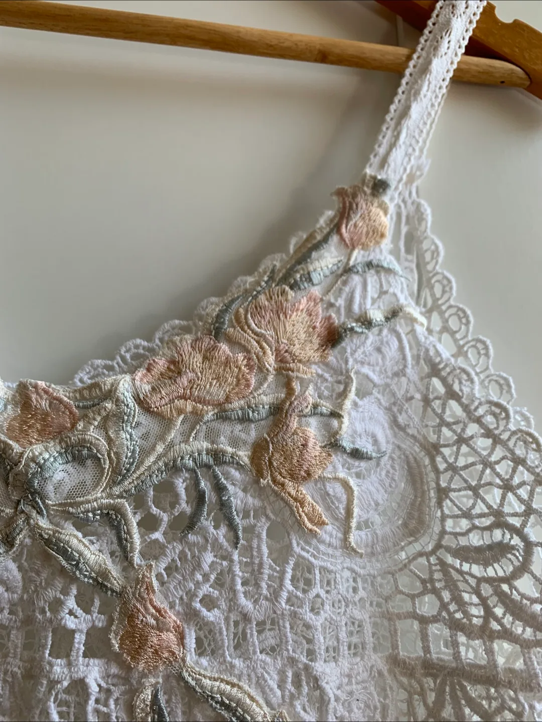 Lace Cami Top with Floral Embroidery image indicator(5)