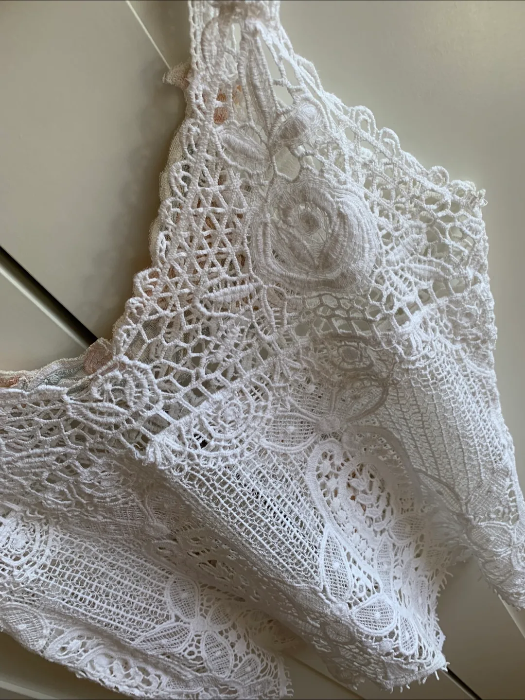 Lace Cami Top with Floral Embroidery image indicator(6)