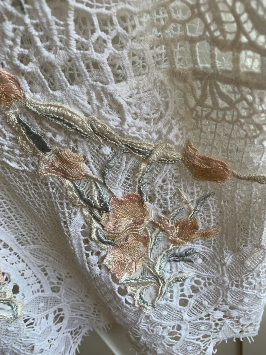 Lace Cami Top with Floral Embroidery image indicator(4)