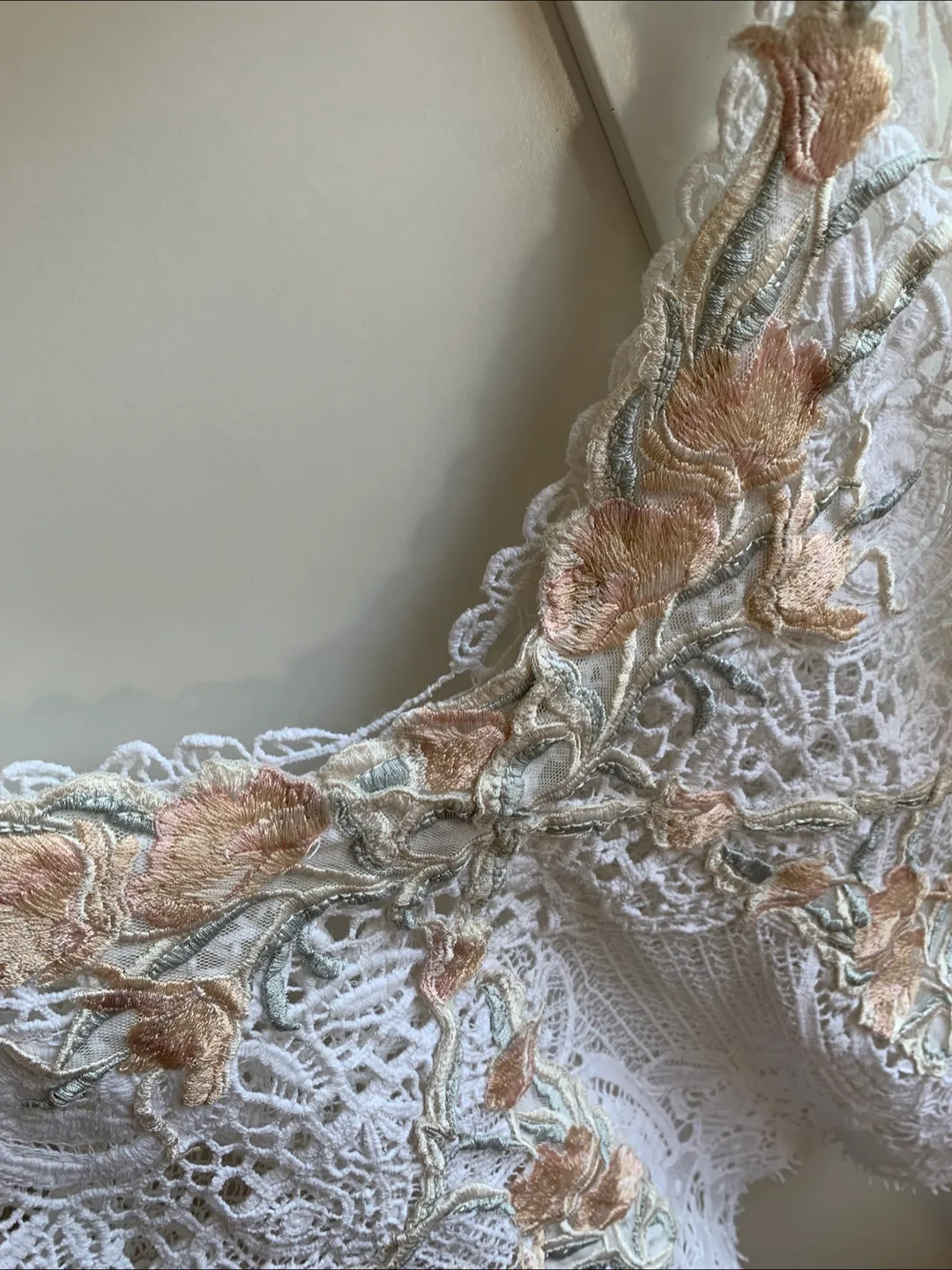 Lace Cami Top with Floral Embroidery image indicator(3)