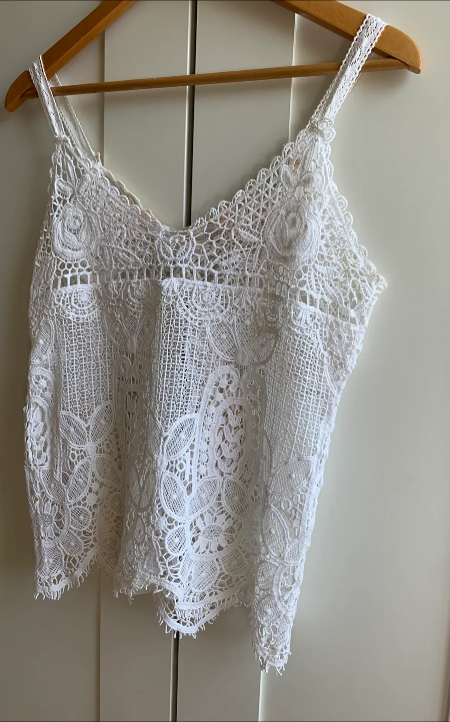 Lace Cami Top with Floral Embroidery image indicator(7)