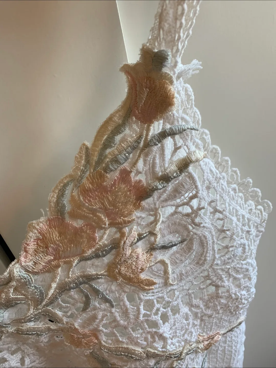 Lace Cami Top with Floral Embroidery image indicator(2)