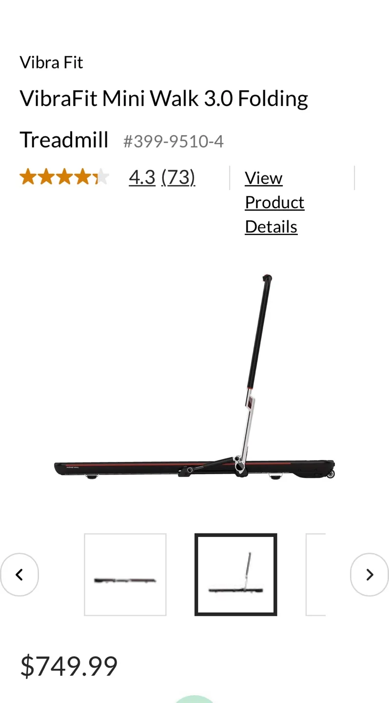 VibraFit Mini Walk 3.0 Folding Treadmill image indicator(4)