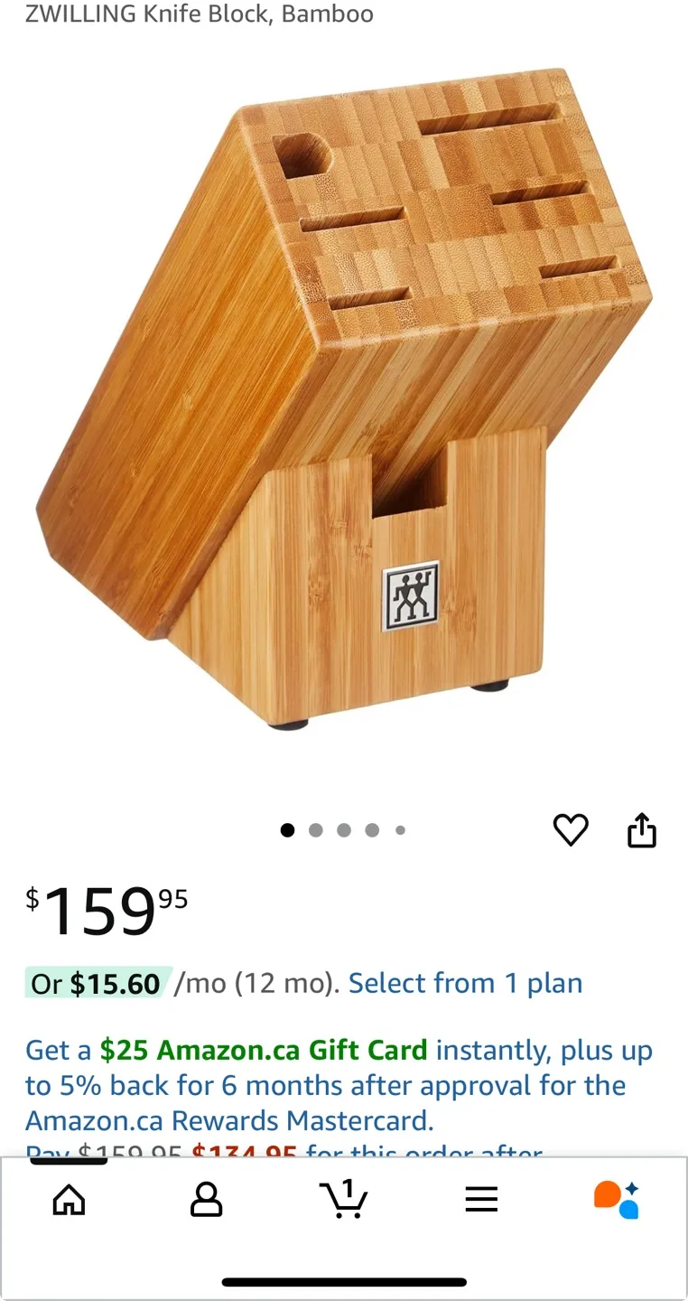 Zwilling J.A. Henckels Bamboo Knife Block thumbnail