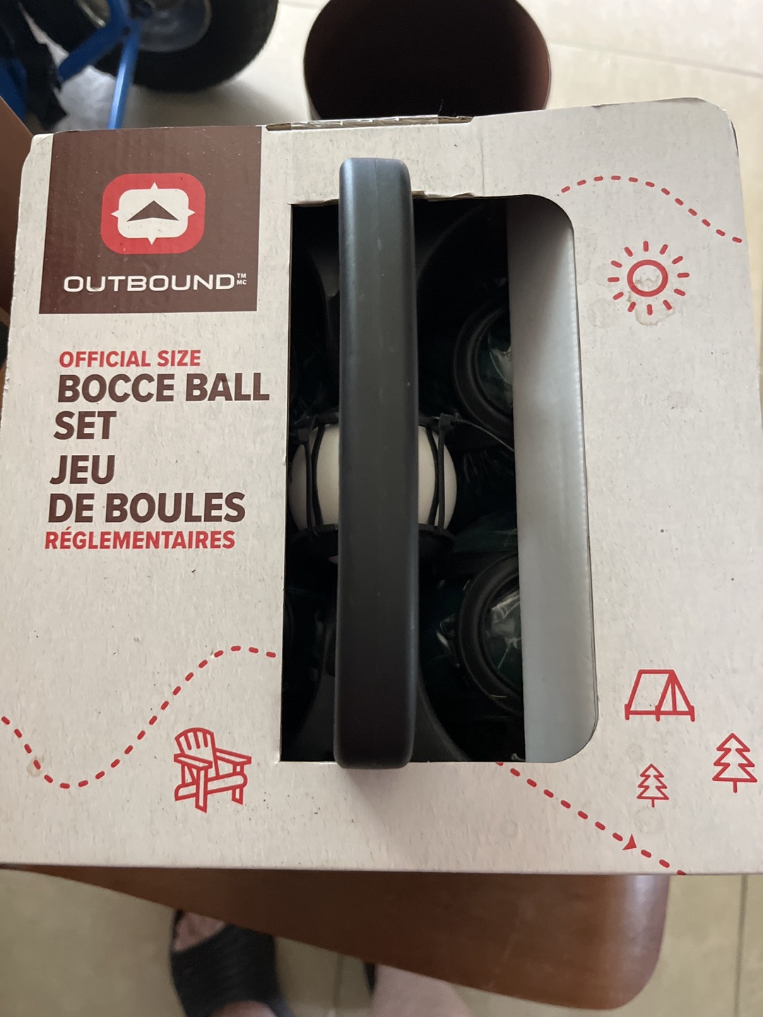 Outbound Official Size Bocce Ball Set - New in Box! - photo 3