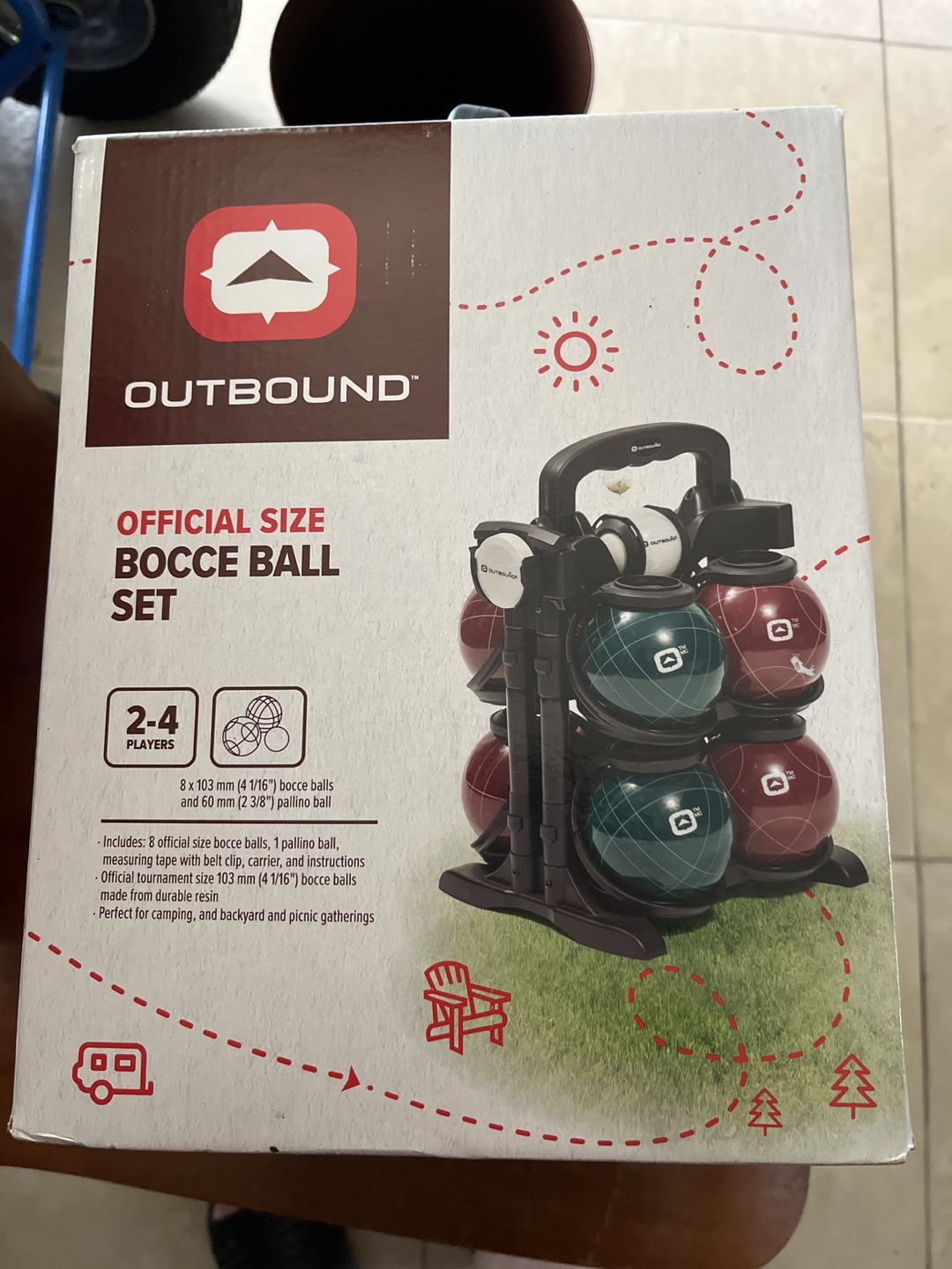 Outbound Official Size Bocce Ball Set - New in Box! - photo 2