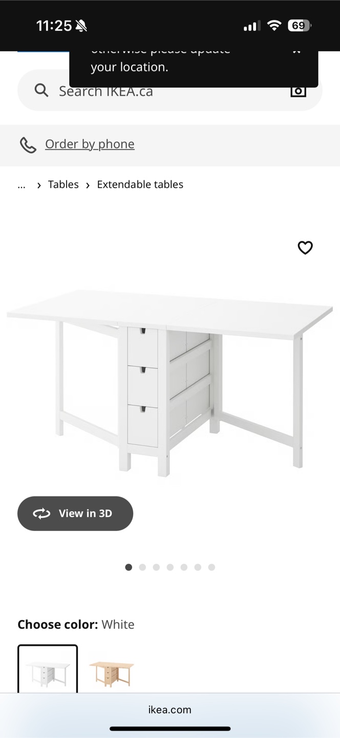 Urgent Sale - IKEA Norden Gateleg Table + 2 Free Terje Chairs