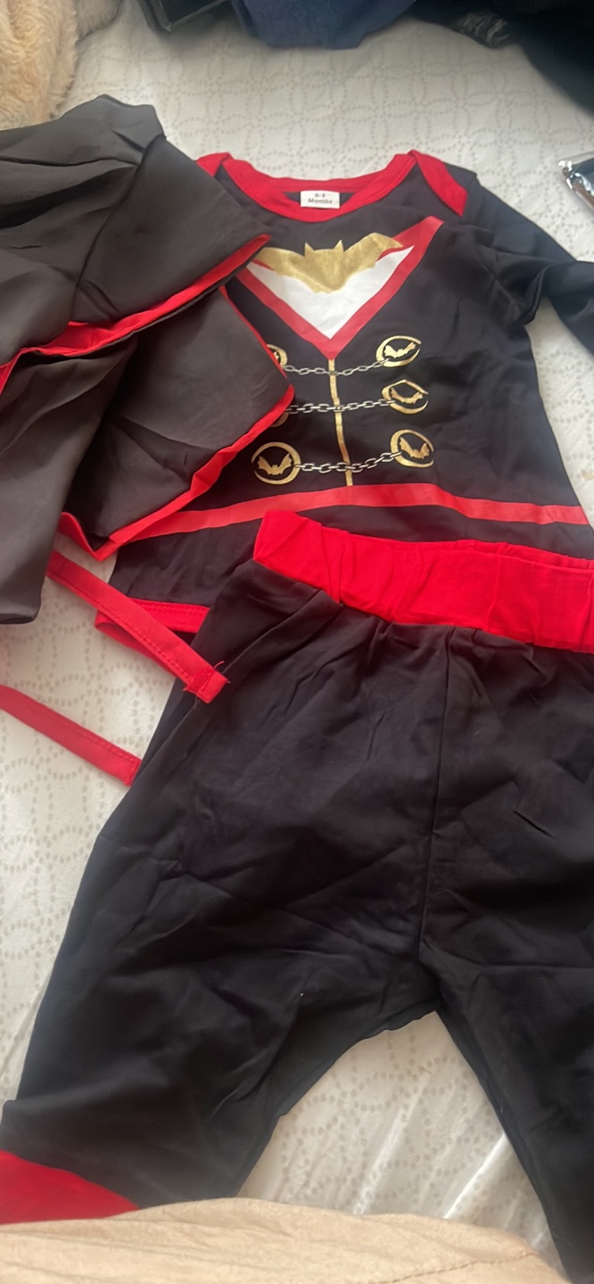 Bakjuno Baby Vampire Halloween Costume - Red/Black - photo 5