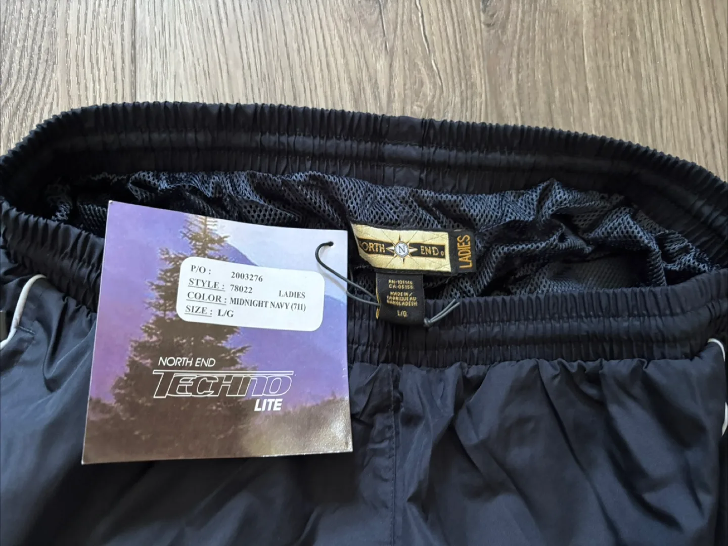 North End Techno Lite Windbreaker Pants Mesh Lining Polyester image indicator(2)