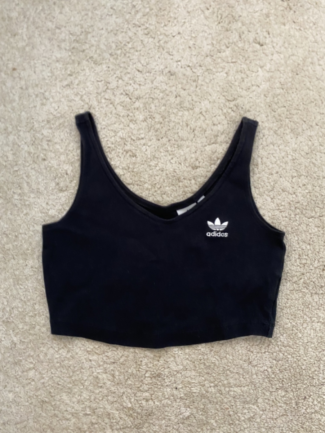 Adidas Black Crop Top