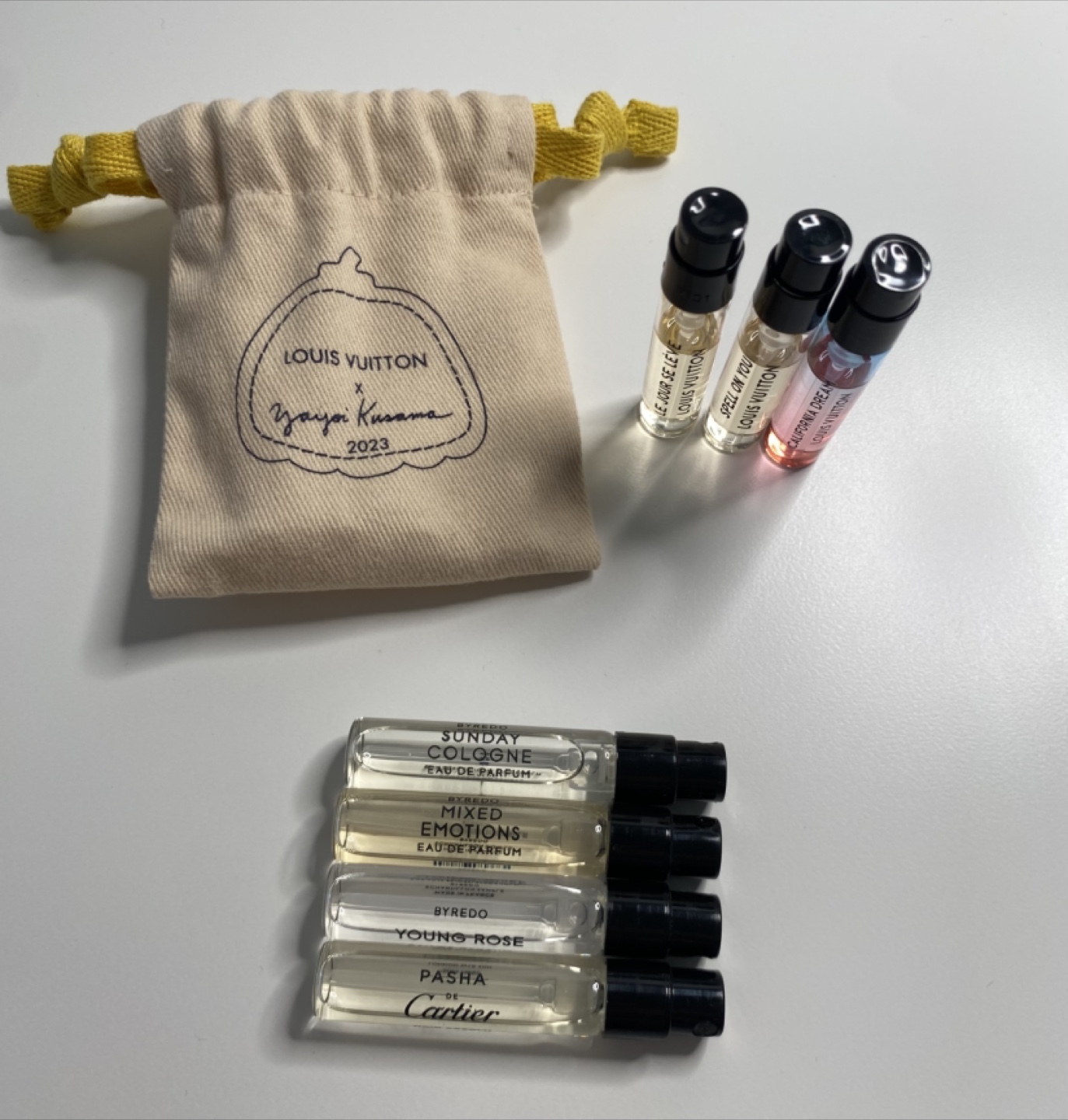 Louis Vuitton, Byredo, and Cartier Fragrance Sample Set - photo 3