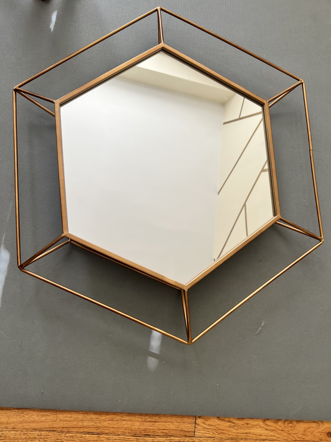 Geometric Mirror - Gold Frame