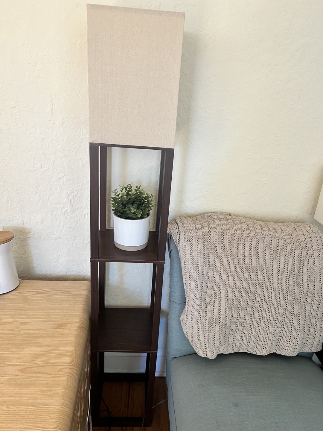 Floor Lamp with Shelves