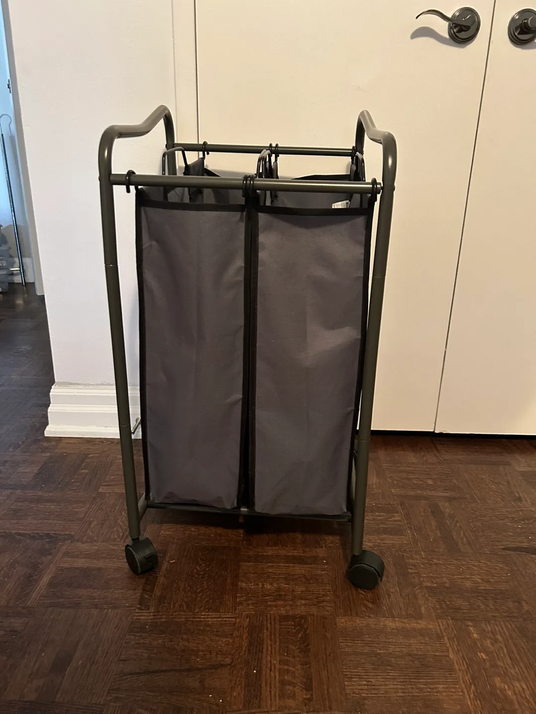 Double Laundry Hamper with Wheels thumbnail