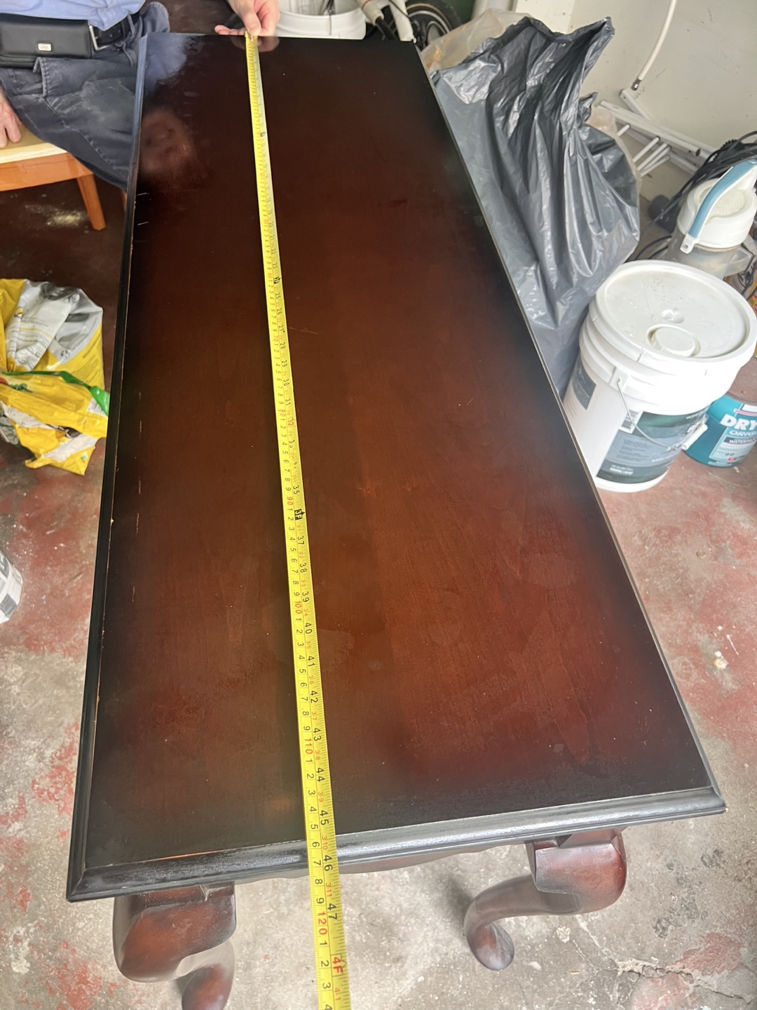 Wooden console desk - photo 5