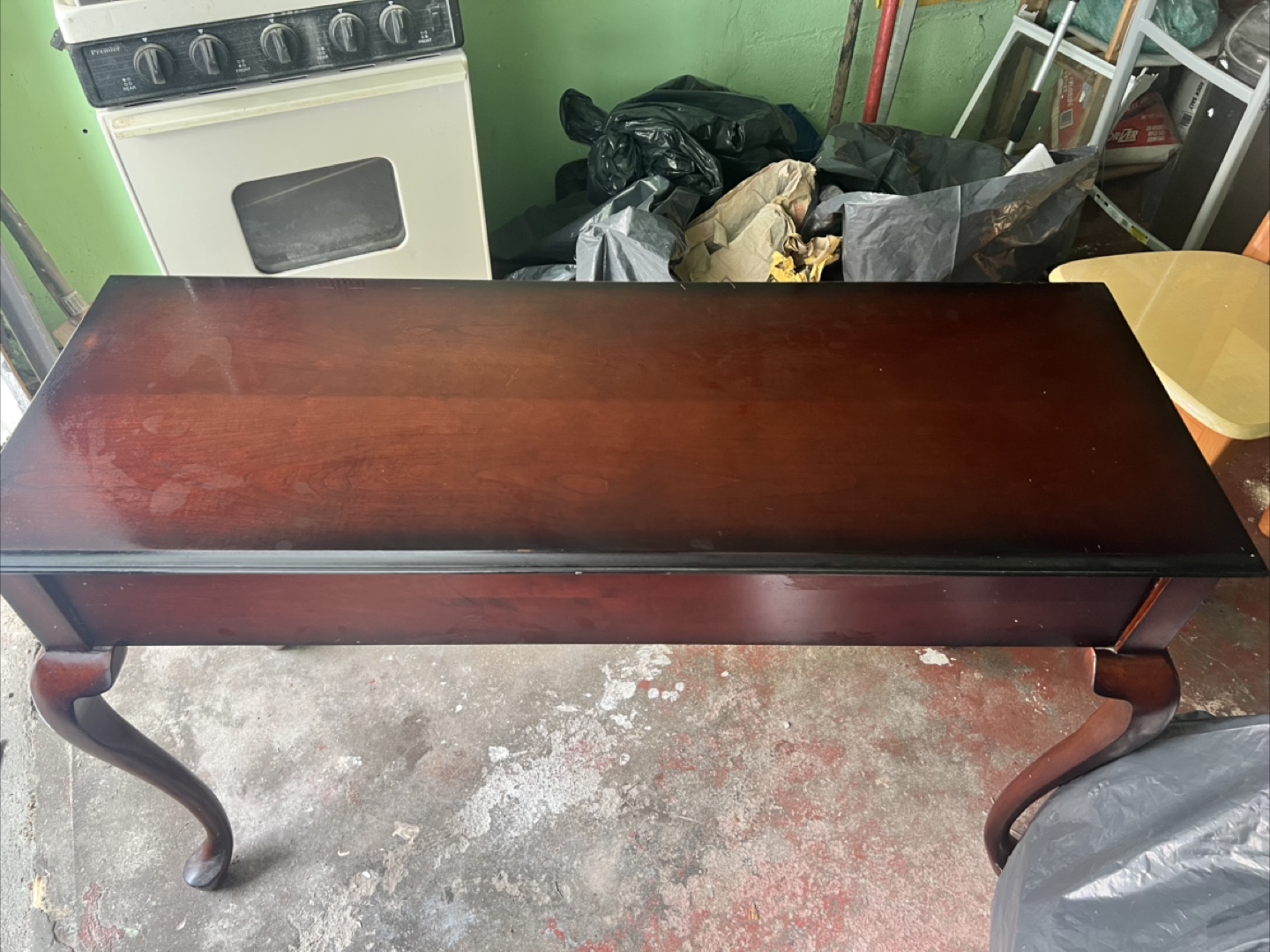 Wooden console desk - photo 4