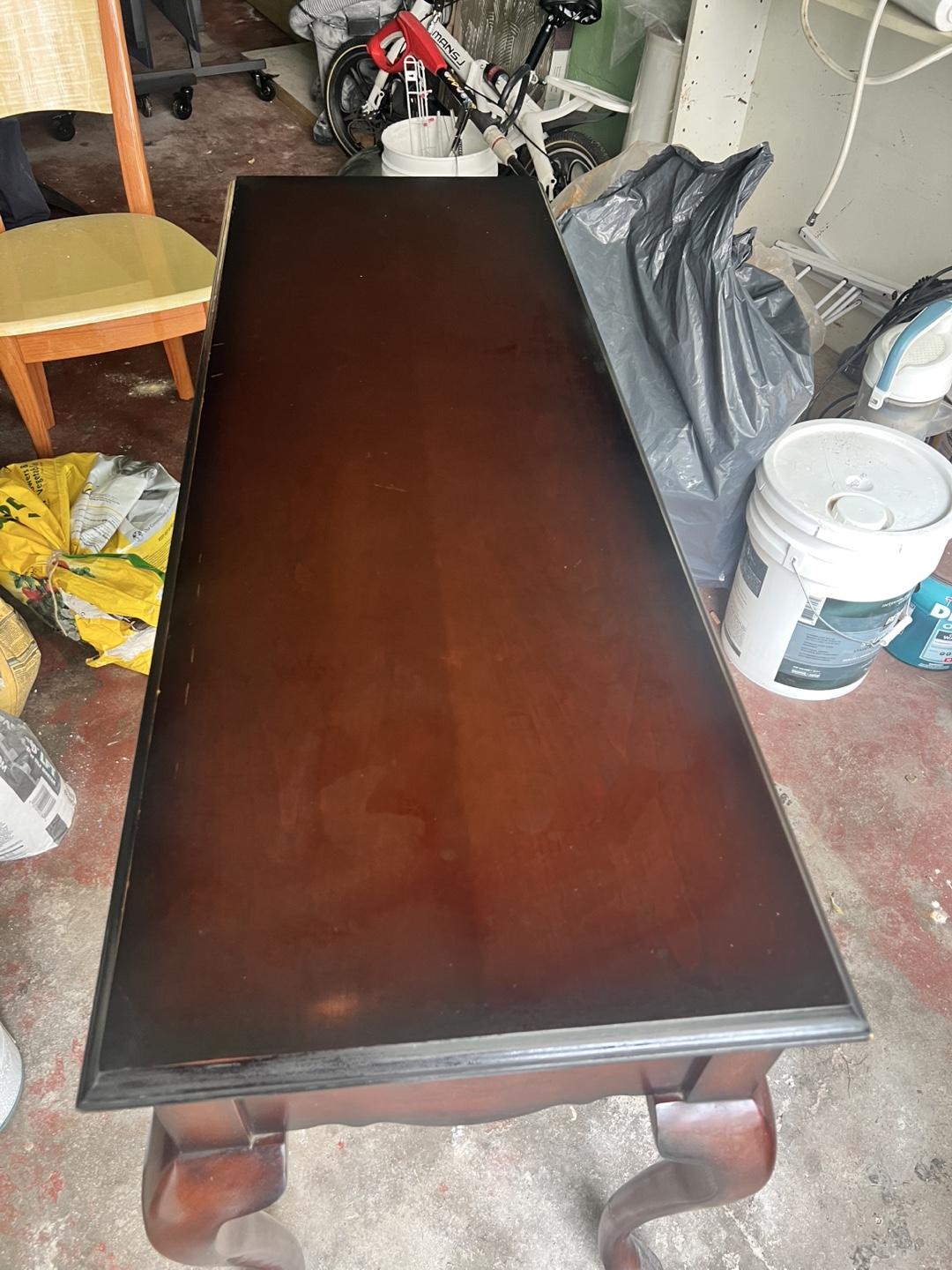 Wooden console desk - photo 3