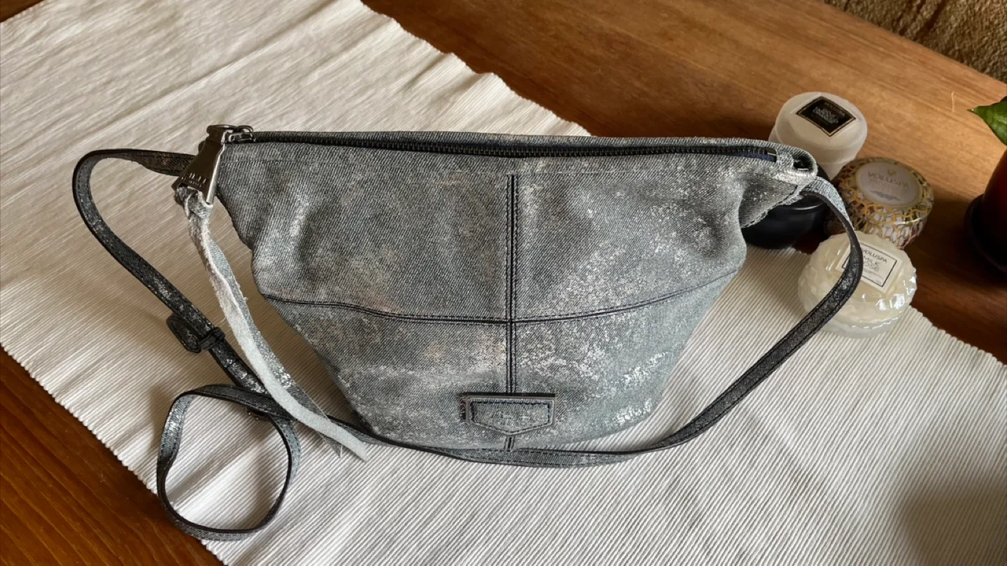 Aimee Kestenberg Silver/Grey Crossbody Bag thumbnail
