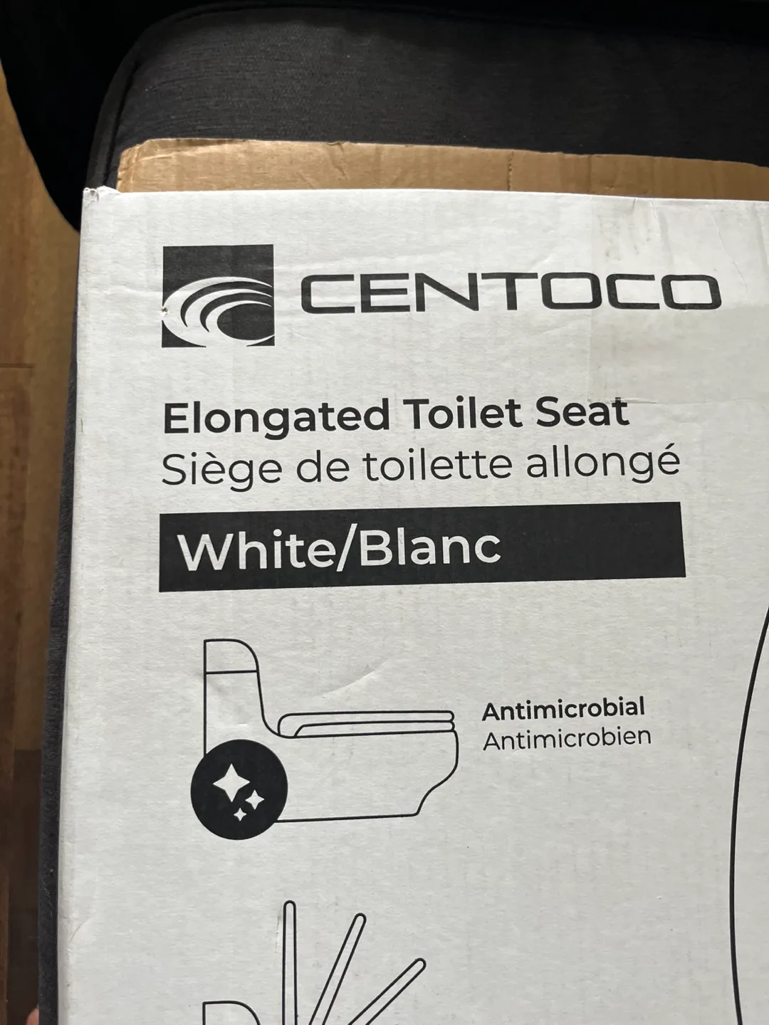 CENTOCO Elongated Toilet Seat - White image indicator(3)