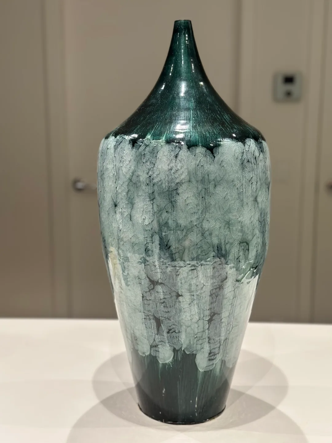 Decorative Green & White Vase thumbnail