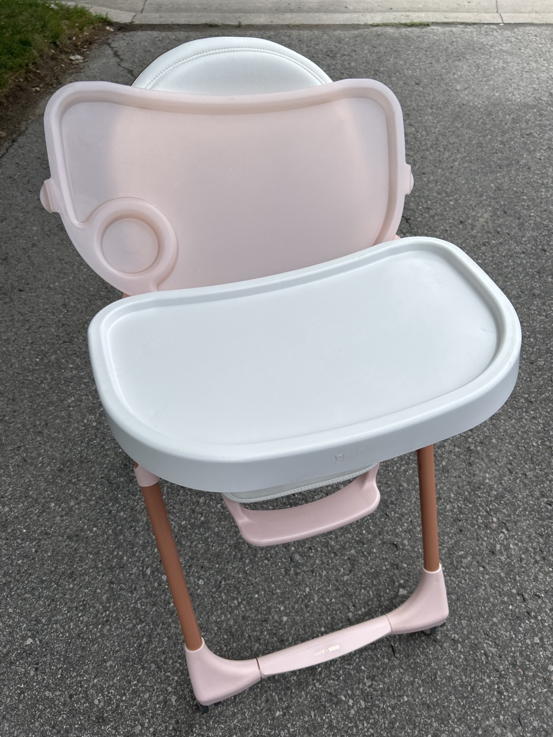 Peg Perego Prima Pappa Zero3 High Chair - Pink/White - photo 2