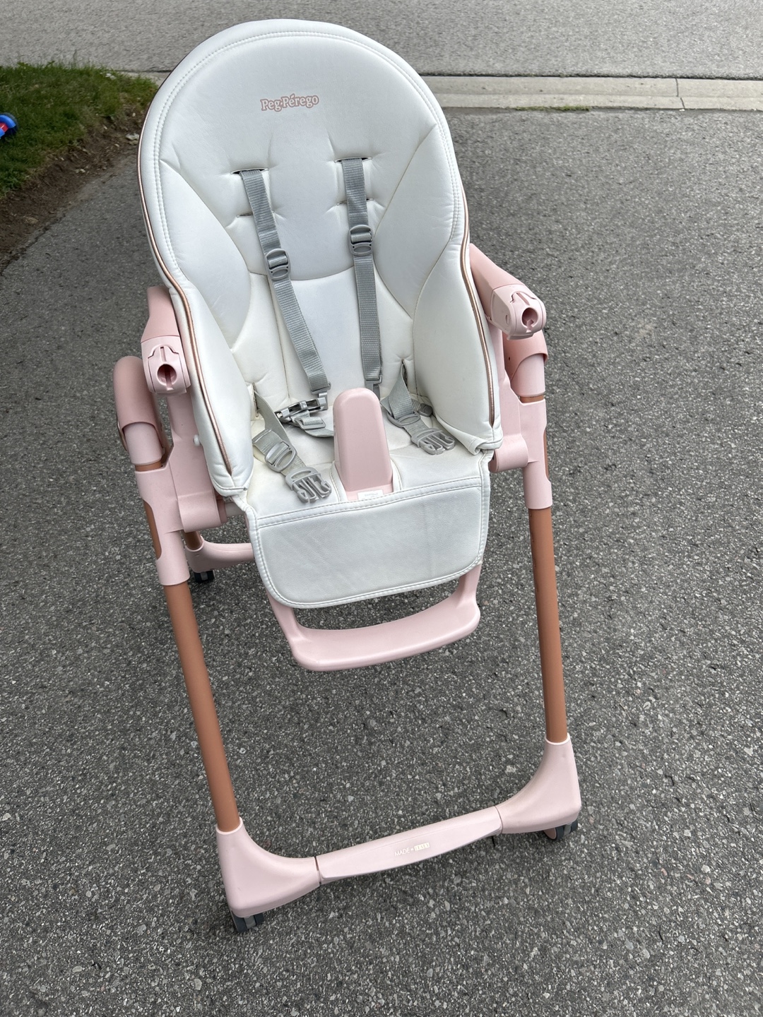 Peg Perego Prima Pappa Zero3 High Chair - Pink/White - photo 3