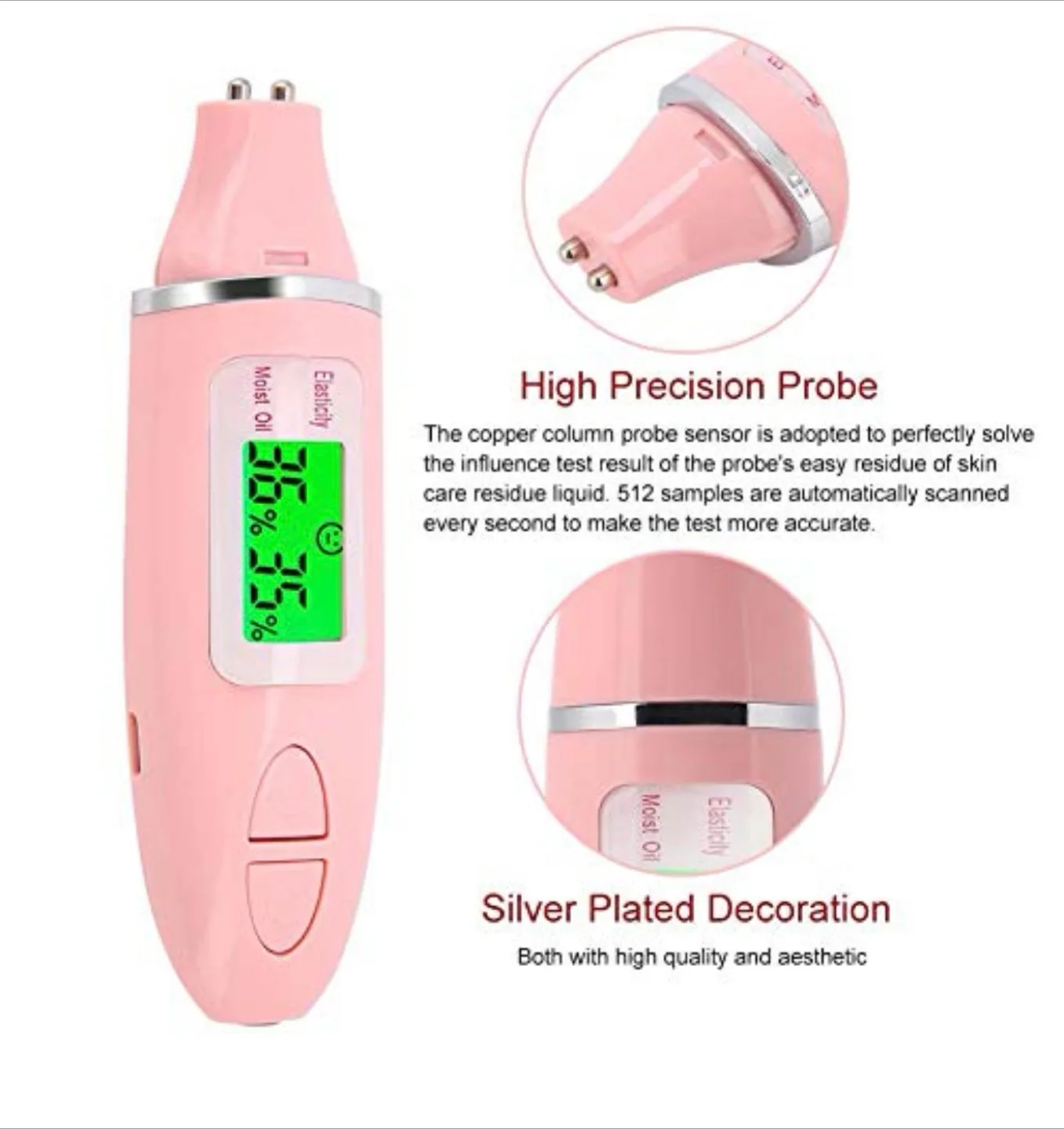 Skin Moisture Meter Tester image indicator(4)