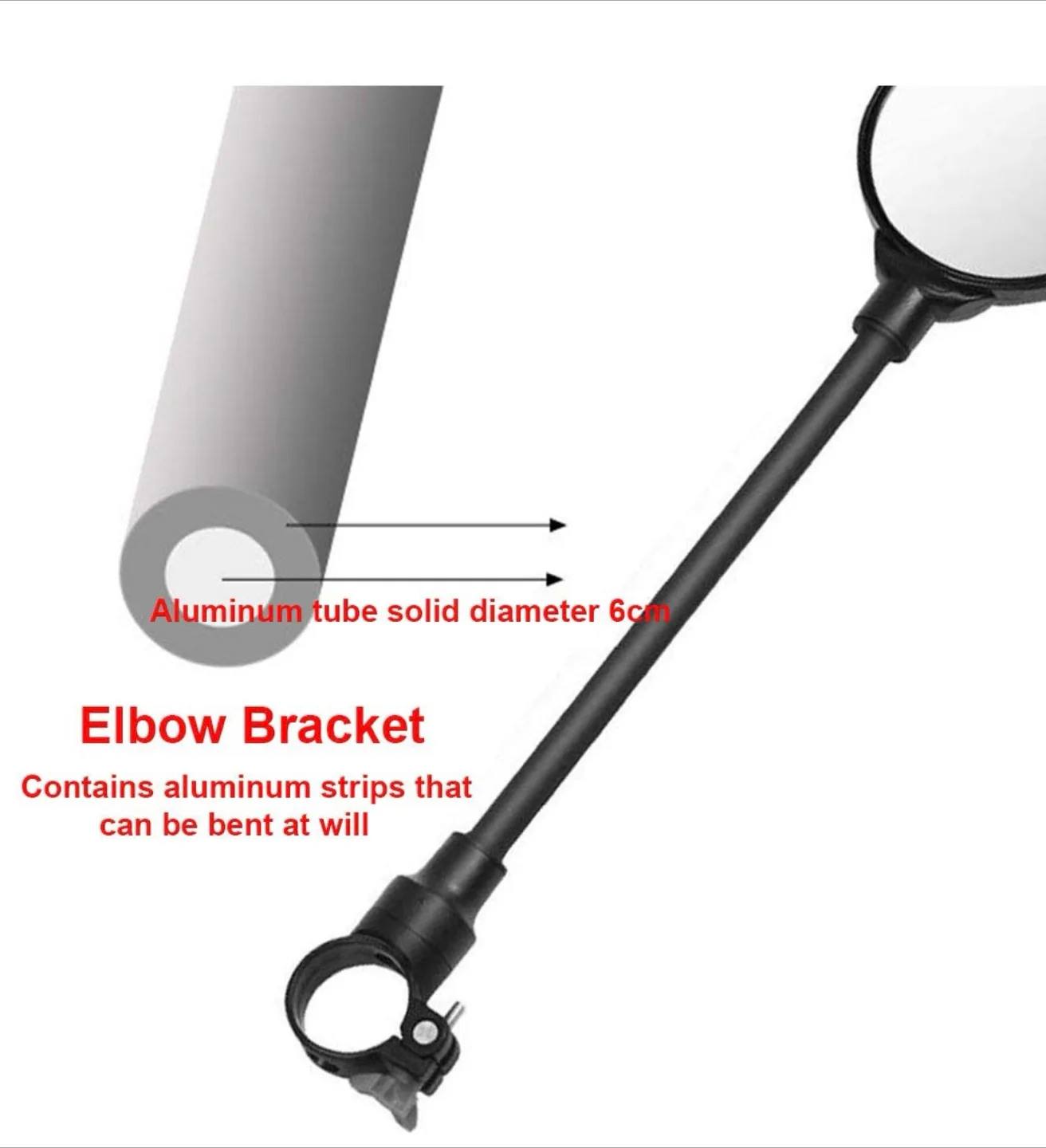 Bike Rearview Mirror - Adjustable & Rotatable image indicator(4)