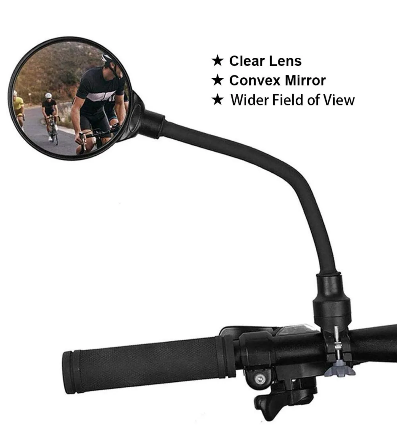 Bike Rearview Mirror - Adjustable & Rotatable image indicator(6)