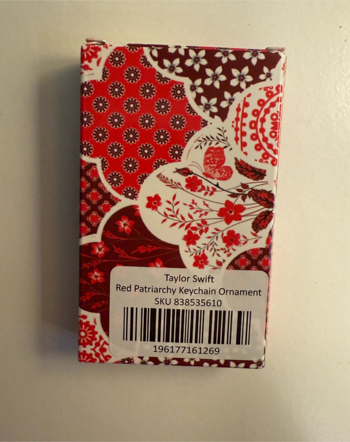 Taylor Swift Red Patriarchy Keychain Ornament - New - photo 2