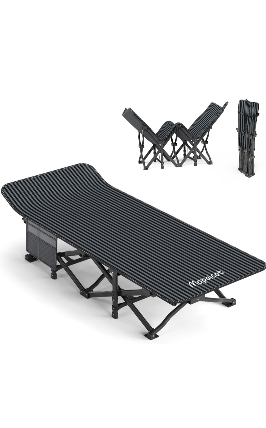 Zorpec Folding Camping Cot - 75" x 27.5"