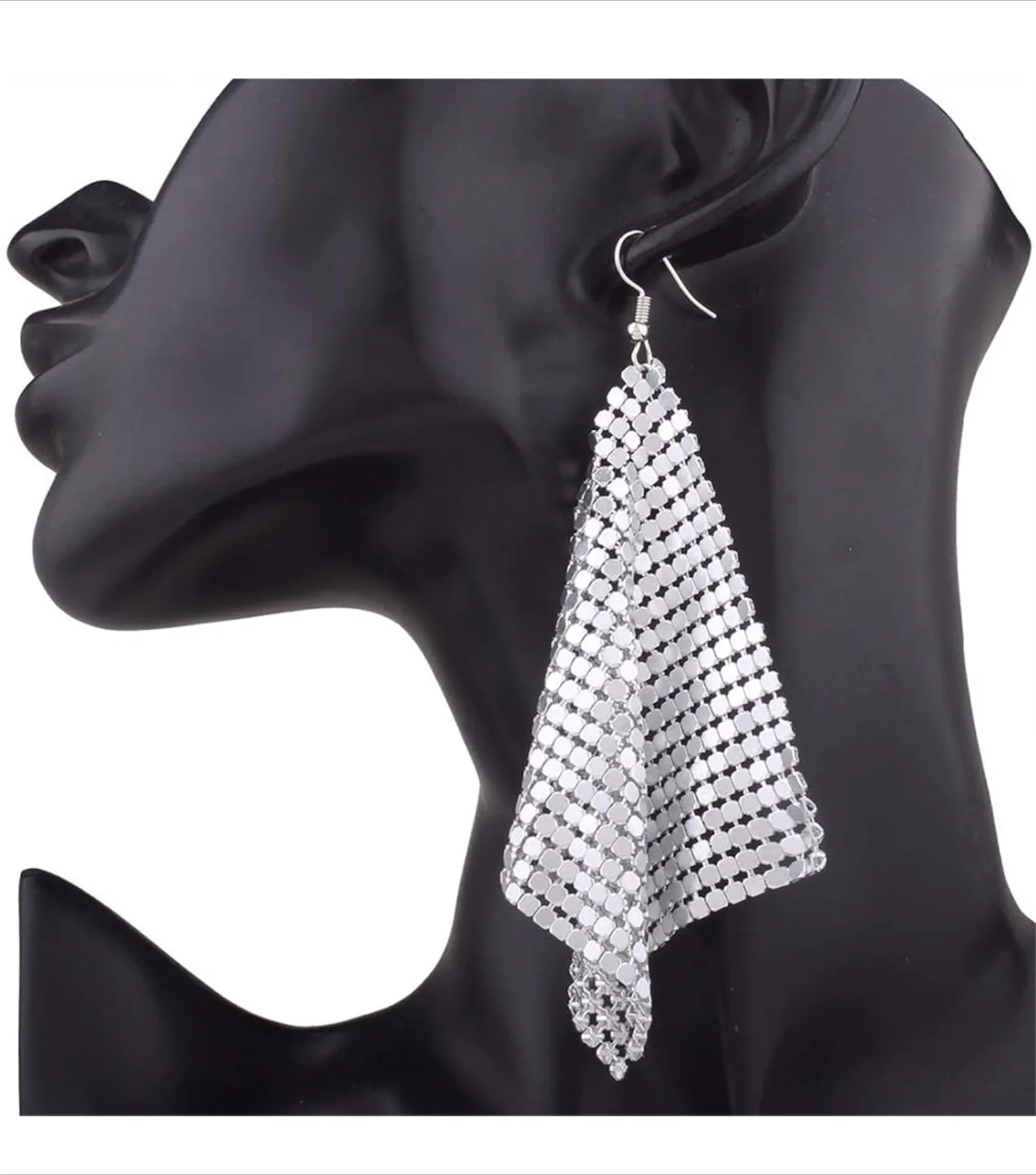 Silver Tassel Drop Earrings - New image indicator(7)