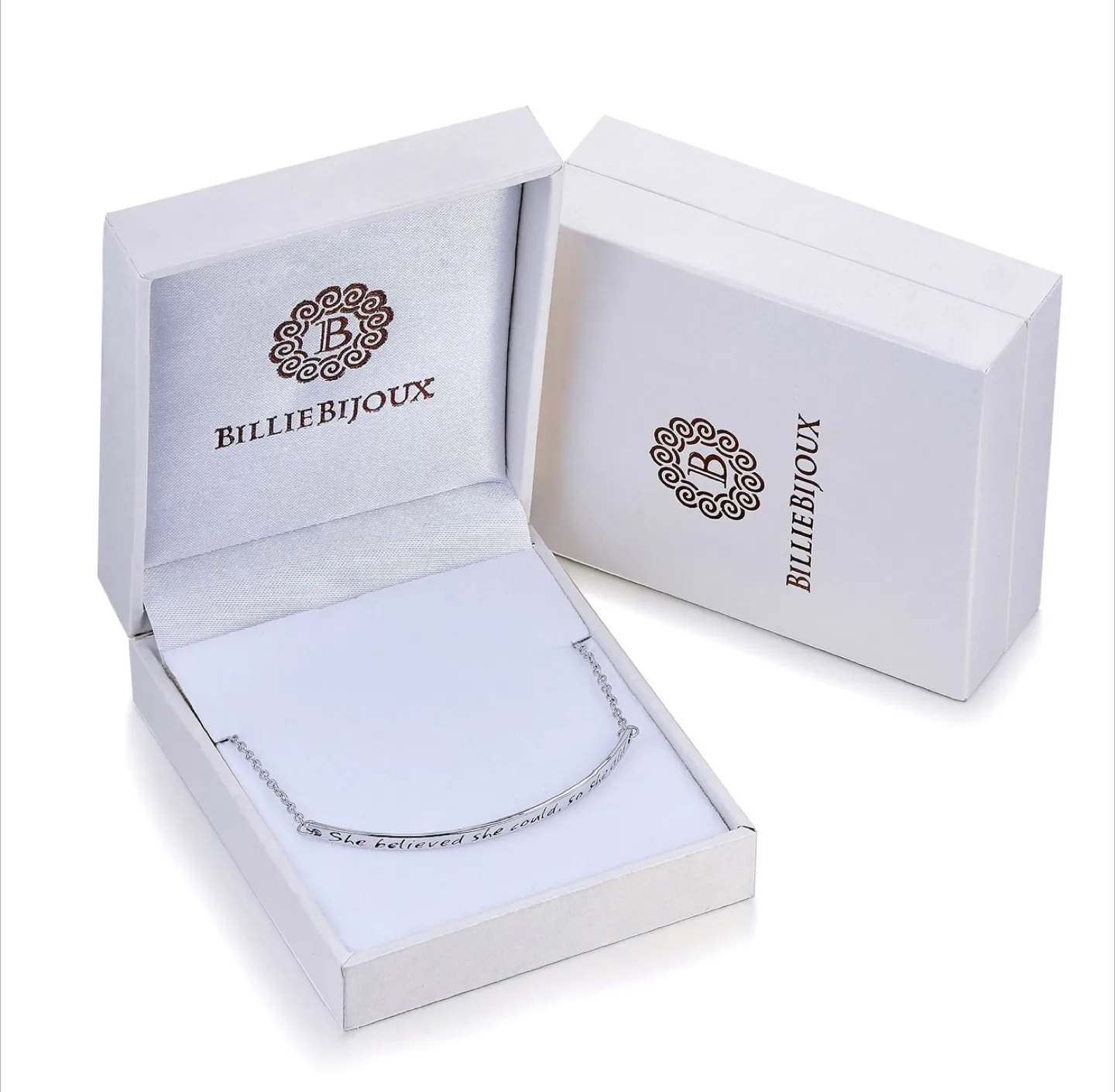 Billie Bijoux Silver Bracelet - She Believed She Could image indicator(7)