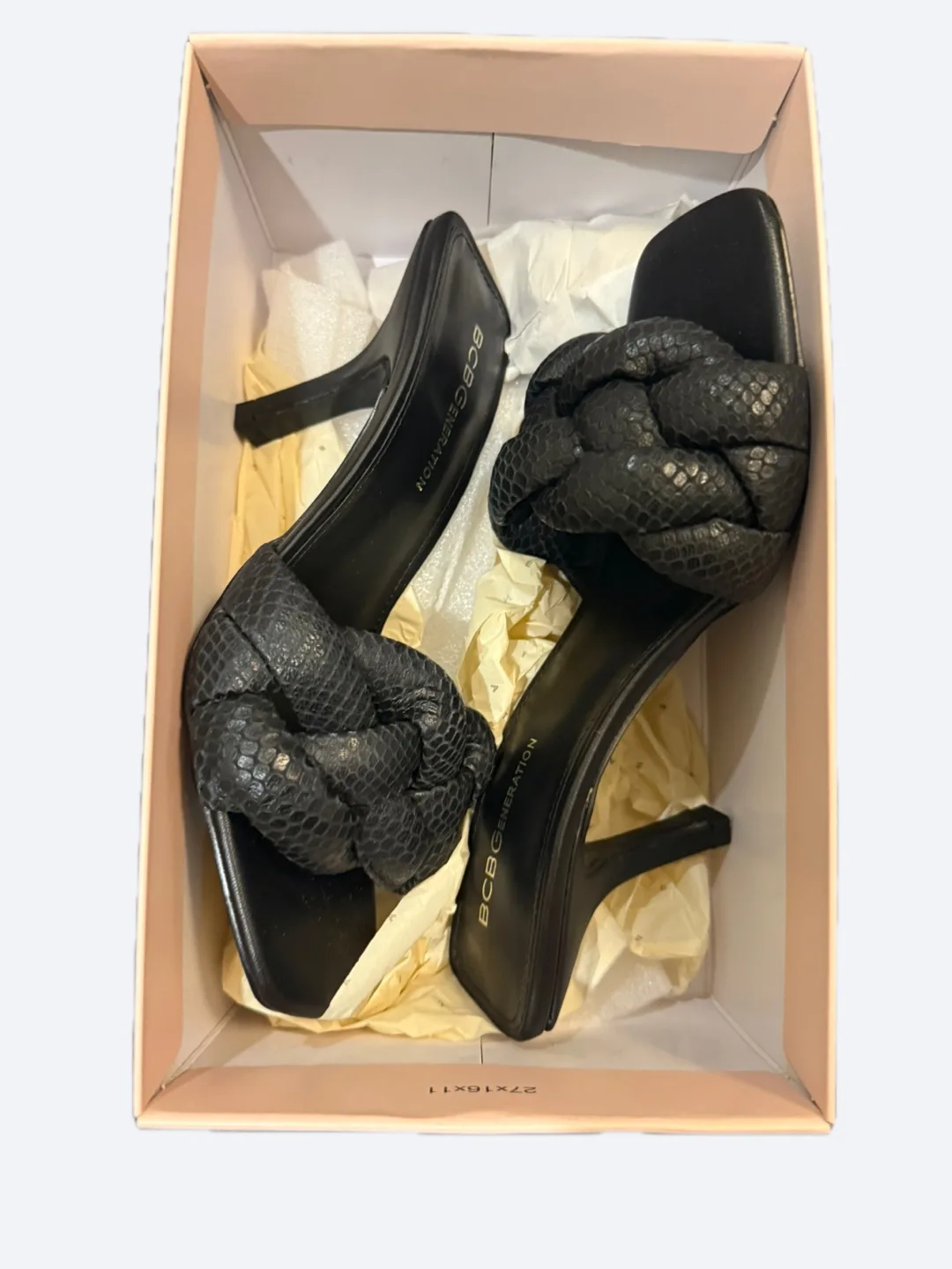 Brand New! BCBGeneration Black Breach Heels - Size 7M thumbnail