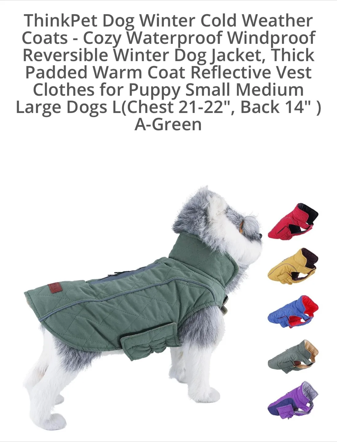 Quality dog jacket (size large) image indicator(5)