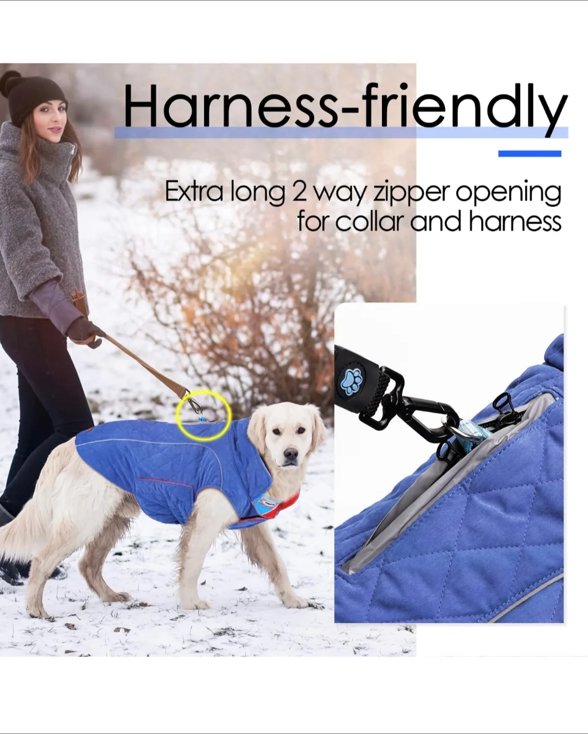 Quality dog jacket (size large) image indicator(4)