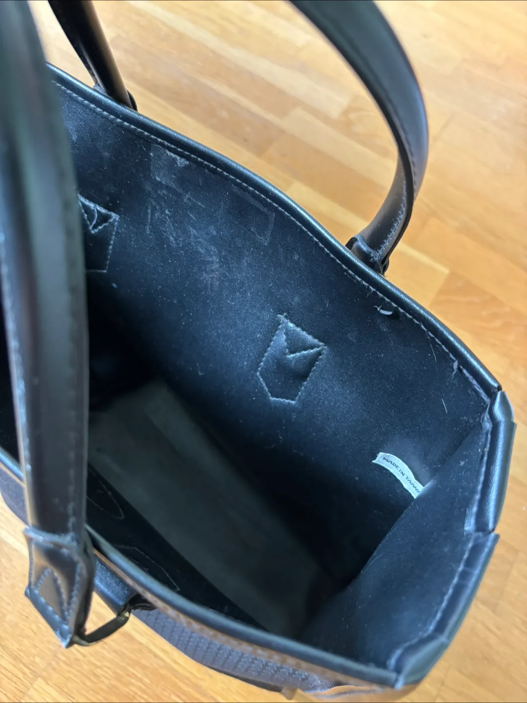 Large Black Tote Bag #freecycle image indicator(2)