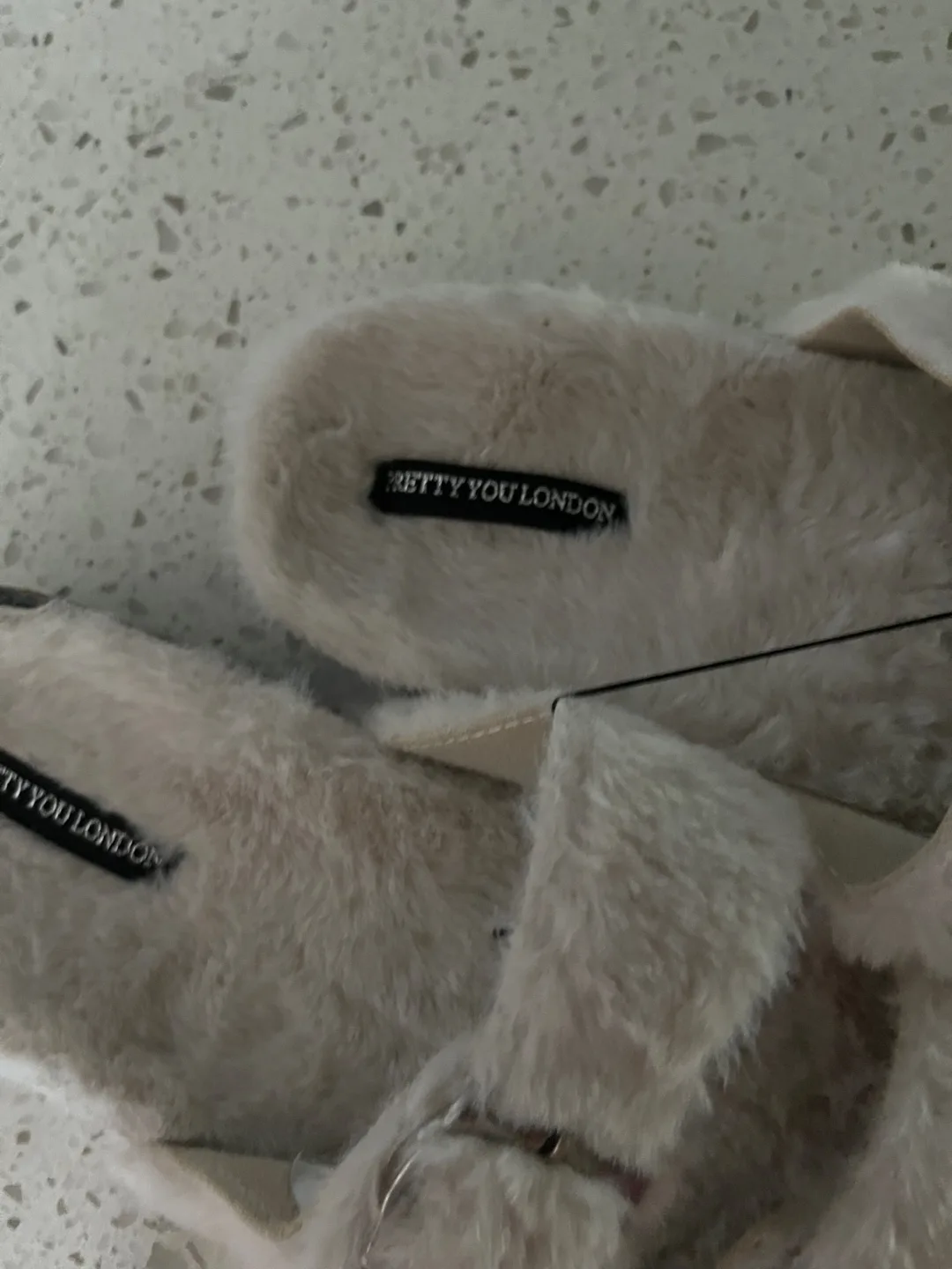 Size 5 Pretty You London Fuzzy Slippers image indicator(3)