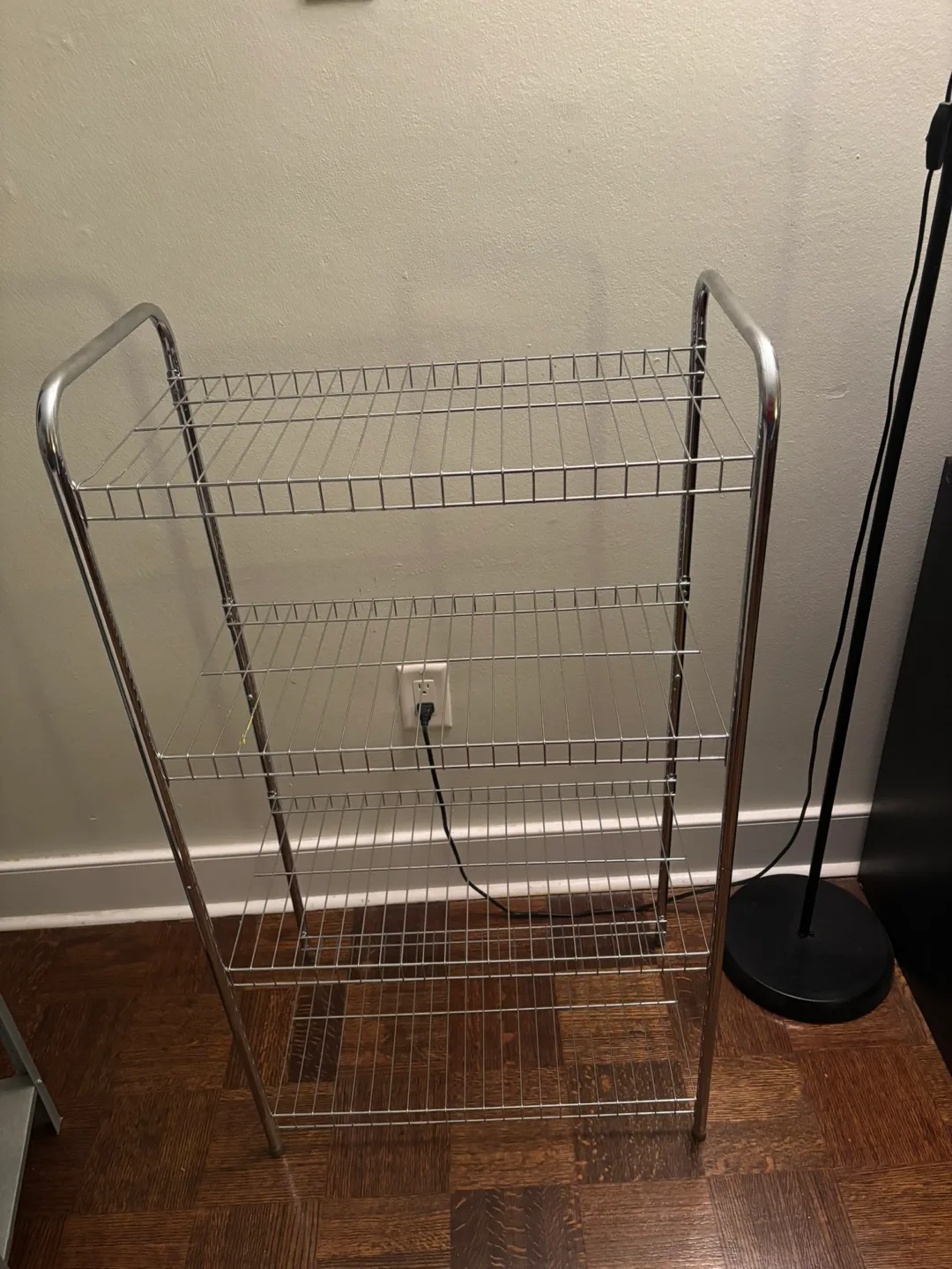 2 Metal Shelving Unit + free scented candles image indicator(7)