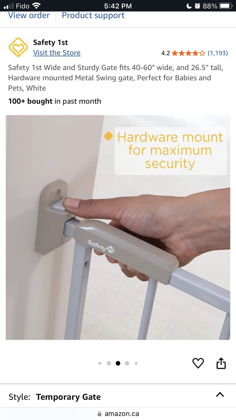 Safety 1st Wide & Sturdy Baby/Pet Gate - photo 4