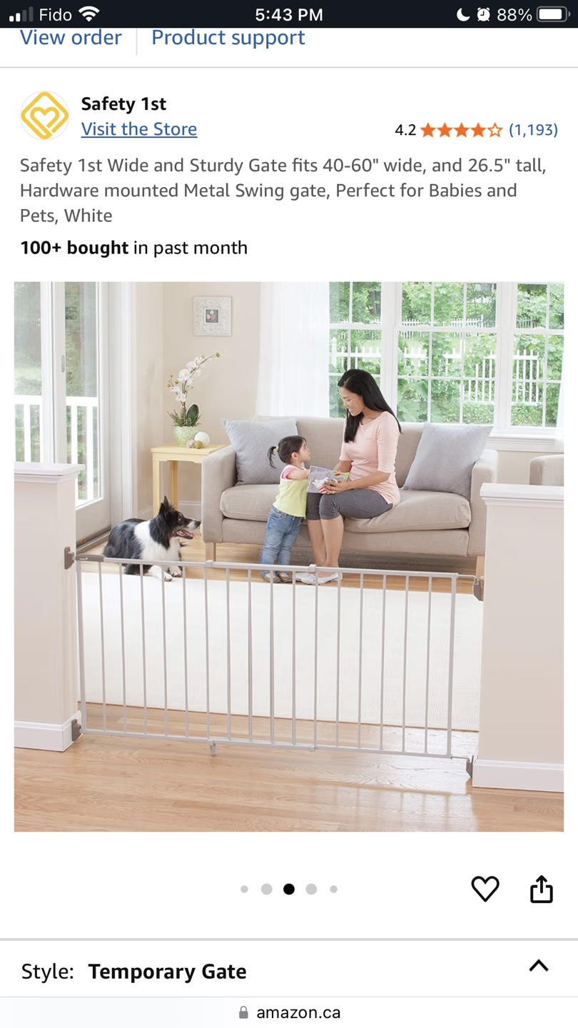 Safety 1st Wide & Sturdy Baby/Pet Gate - photo 3